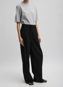 Outlet Tibi Tropical Wool Stella Pant Black