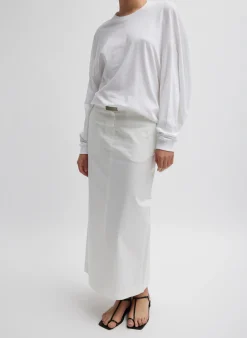 Online Tibi T-Shirt Circular Top White