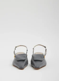 Tibi Victor Slingback Grey