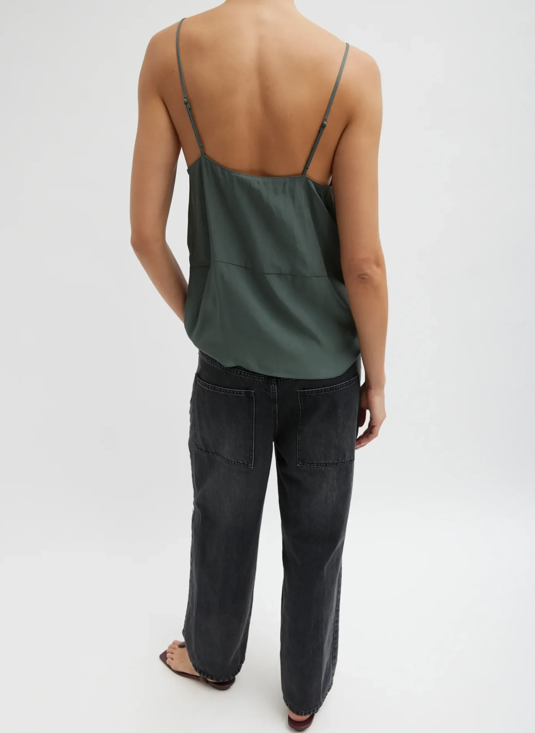 New Tibi Vintage Wash Black Denim Ryder Jean Vintage Black