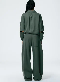 Online Tibi Winslow Sweatpant - Petite Grey Pine